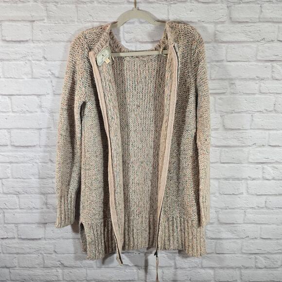 M Ruby Moon Cream Colorful Confetti Wool Blend Chunky Knit Tunic Sweater Size M - Picture 8 of 10